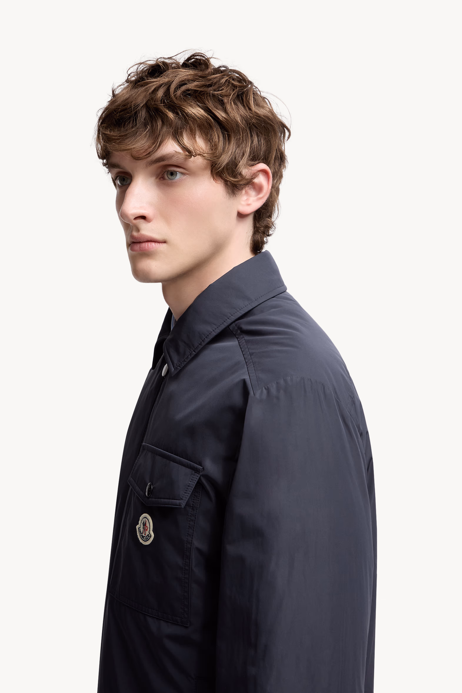 Vigeon Down Shirt Jacket Men Blue Moncler 4